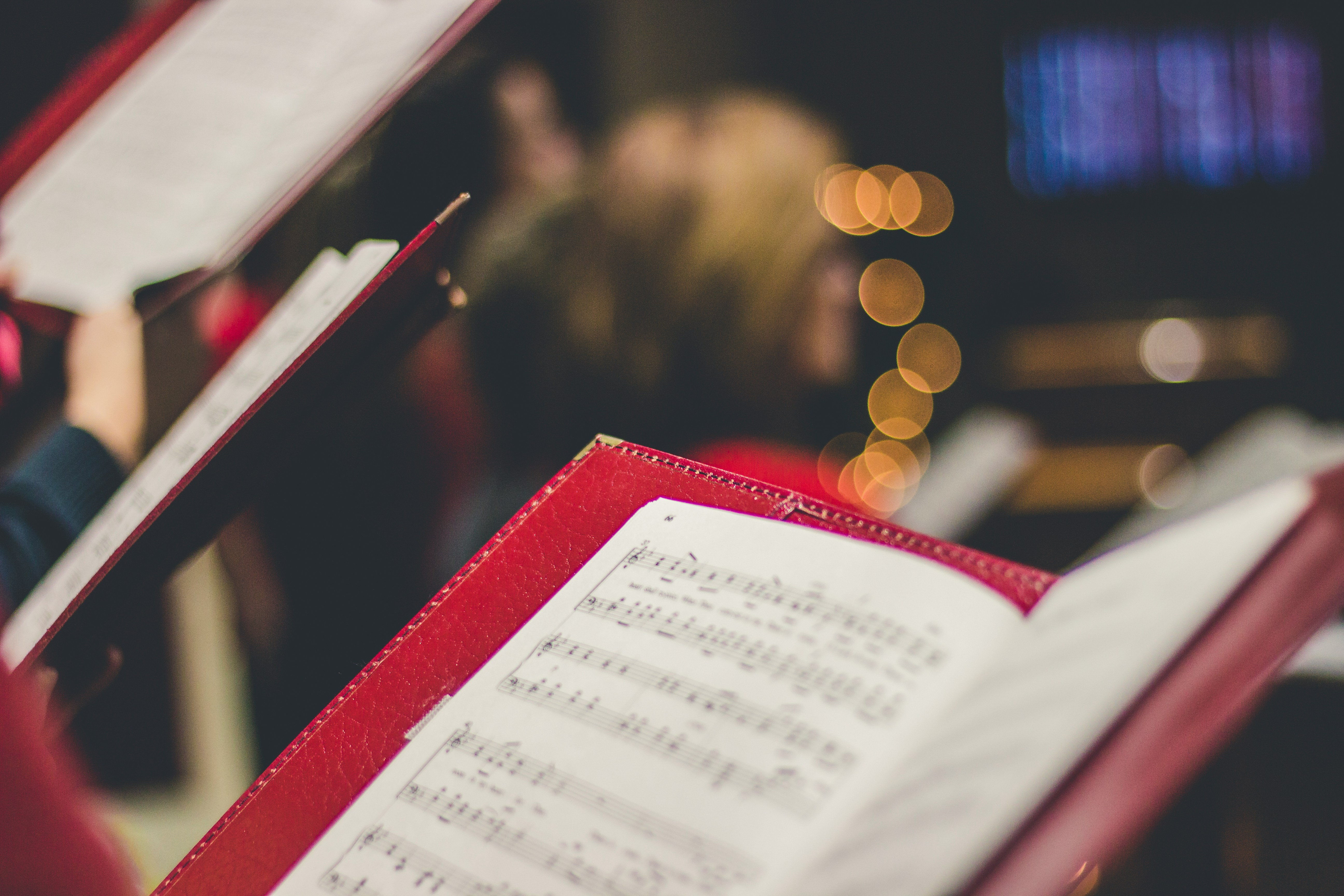 Church choir singing